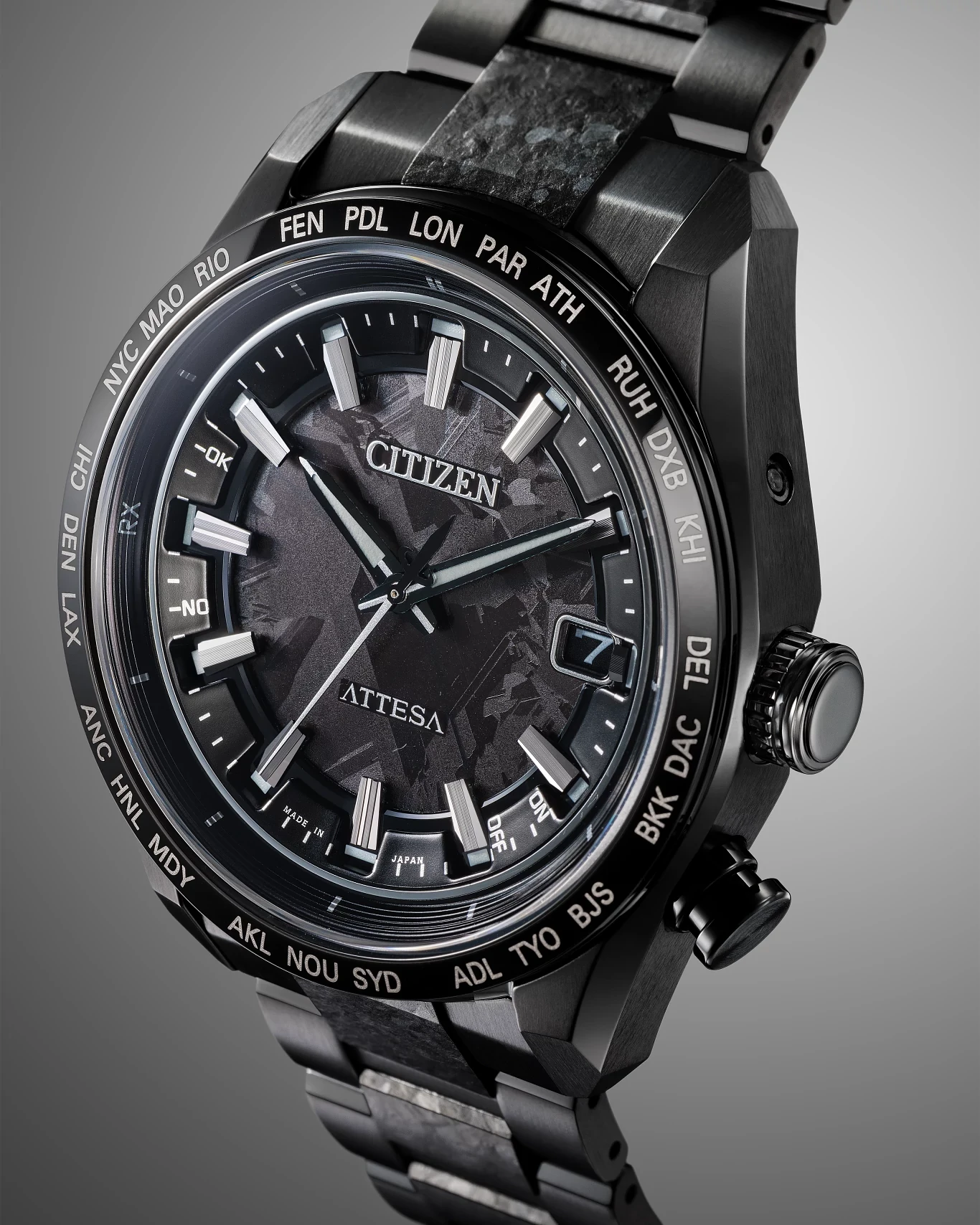 CITIZEN アテッサ ATD53-3012 List price 130,000 yen] CITIZEN Black Attesa ATD53-3012